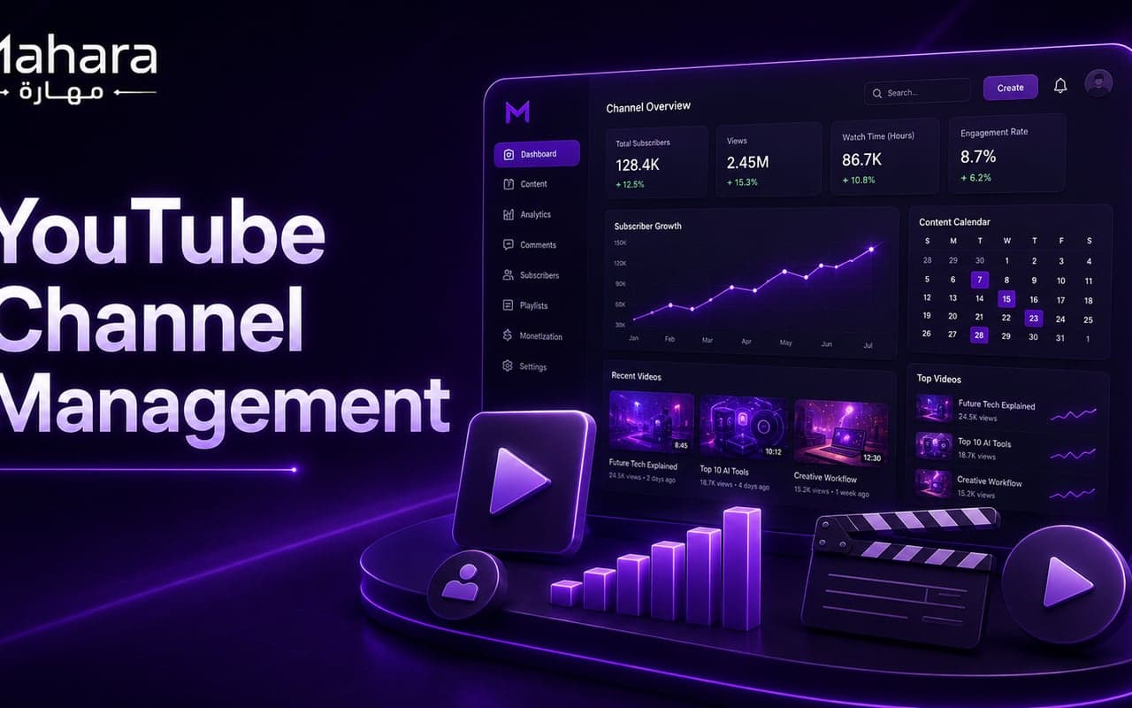 إدارة قنوات يوتيوب
