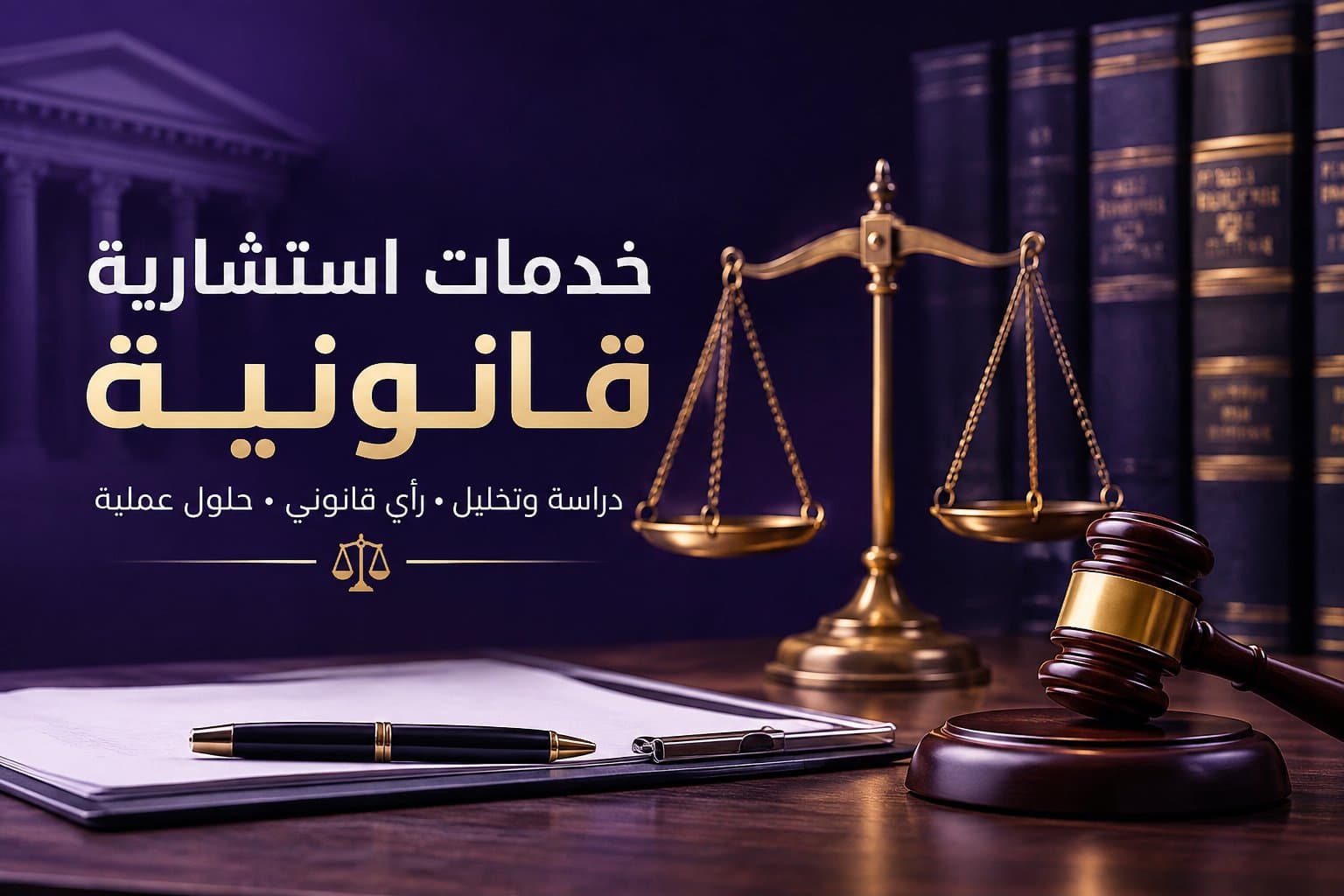 سأقدم استشارة قانونية ودراسة للمسائل والقضايا القانونية