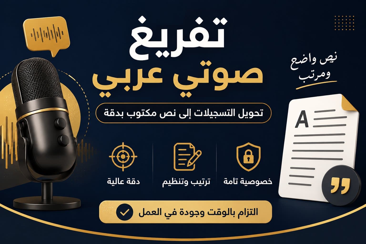سأحوّل تسجيلك الصوتي إلى نص عربي واضح ومرتب وجاهز للاستخدام