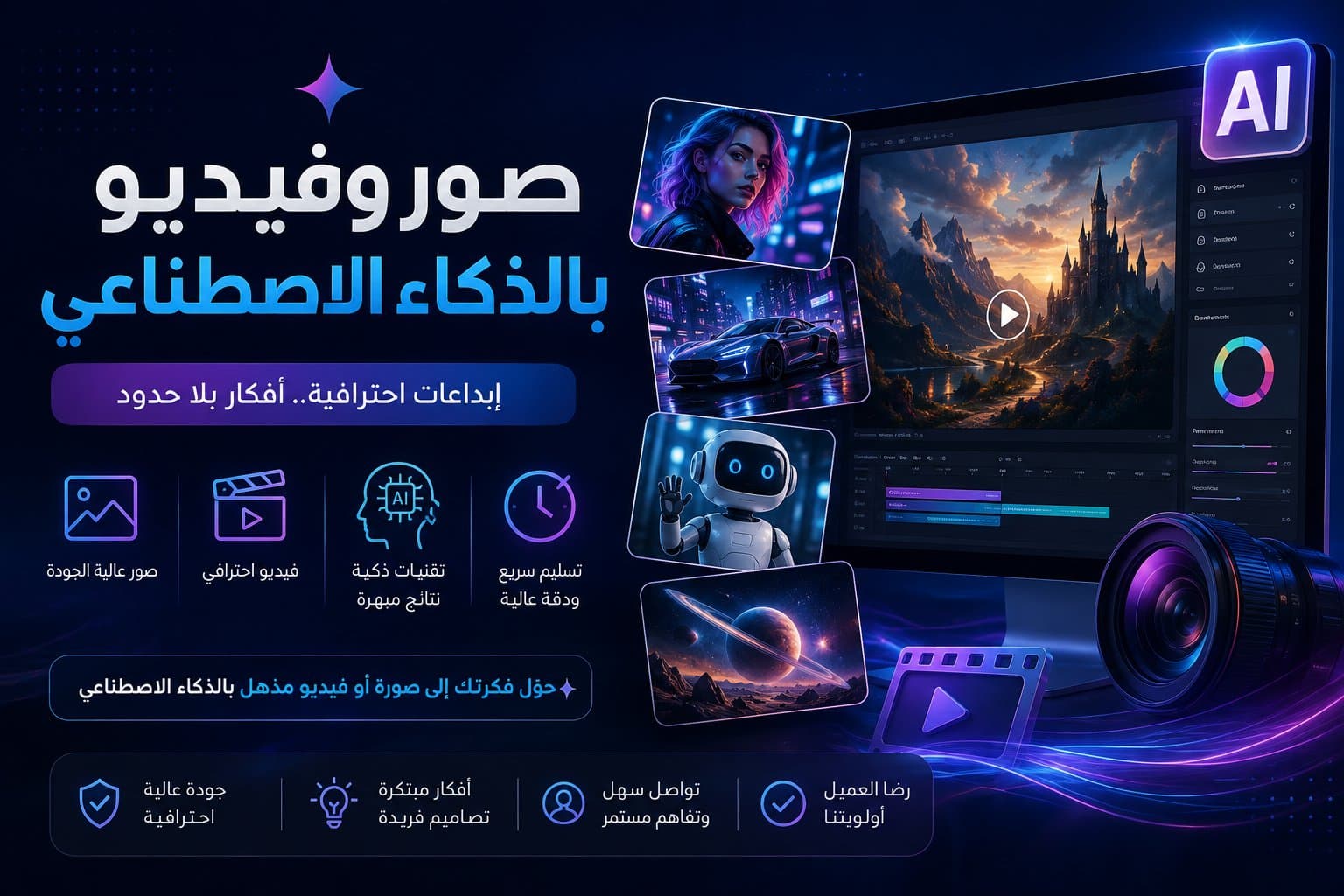 سأحوّل فكرتك إلى صور وفيديوهات بالذكاء الاصطناعي