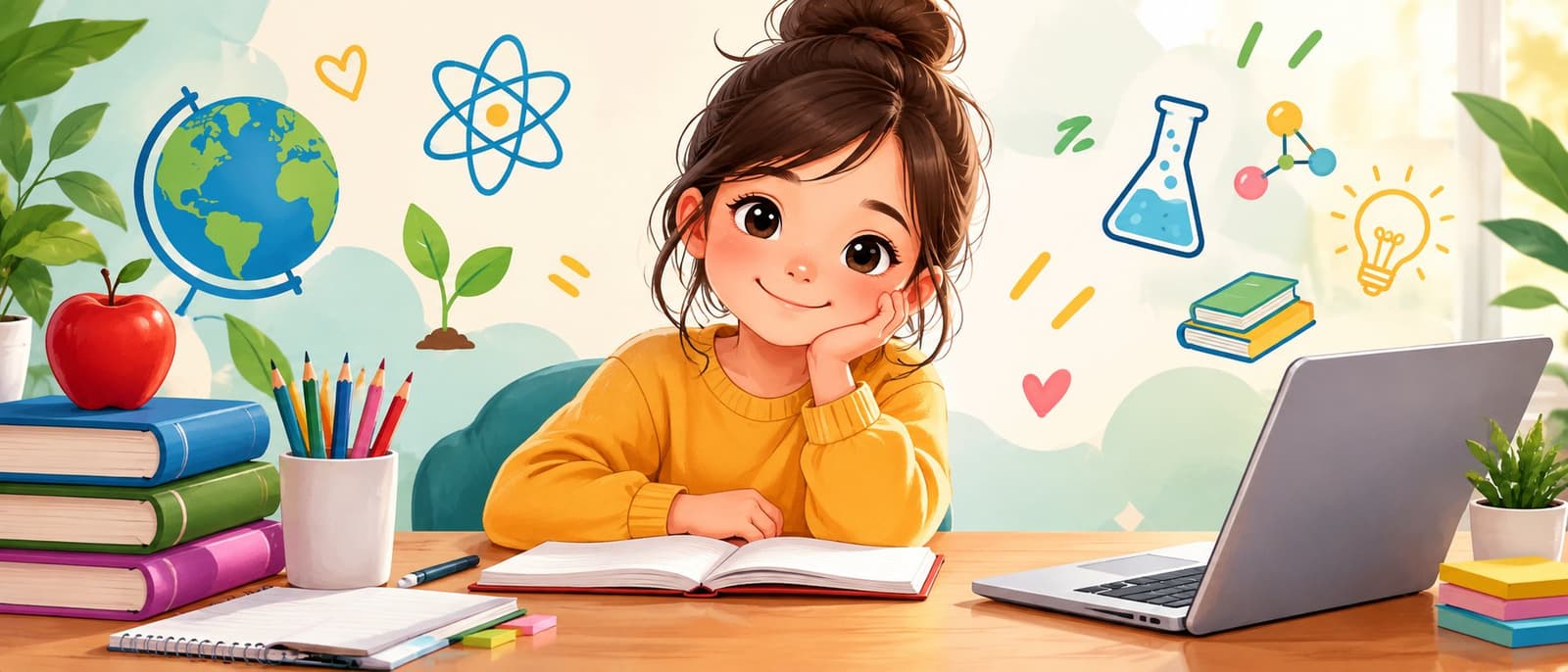 سأساعد طفلك على فهم العلوم وحل واجباته باللغة العربية