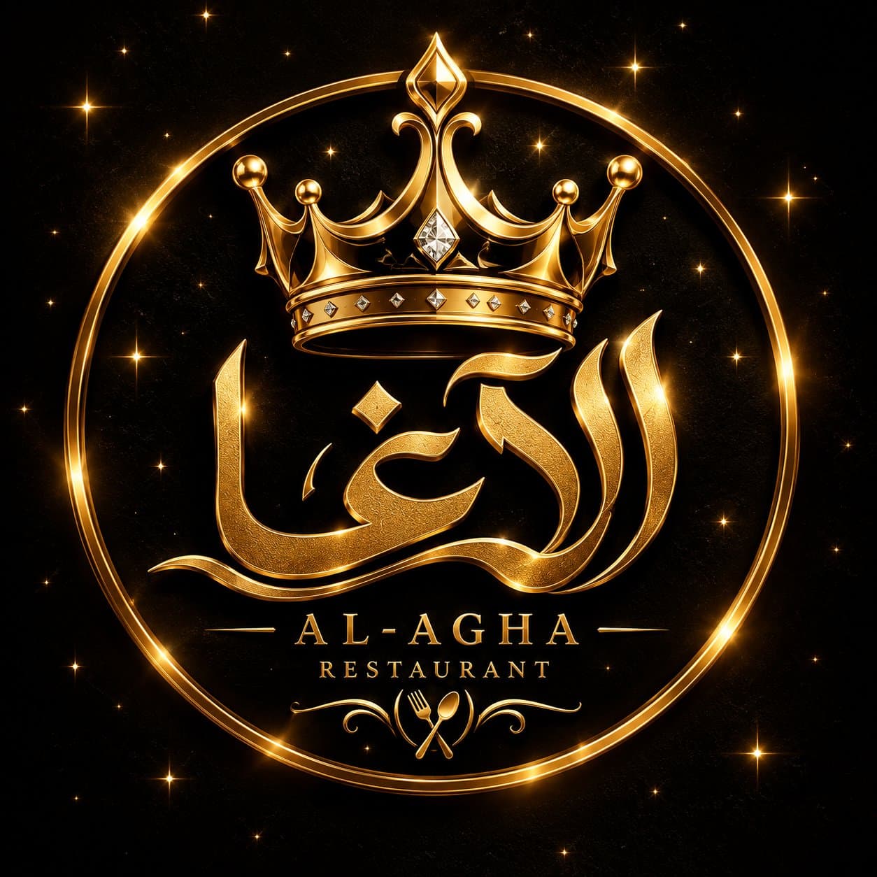 تصميم شعار احترافي وفاخر للمطاعم والمقاهي