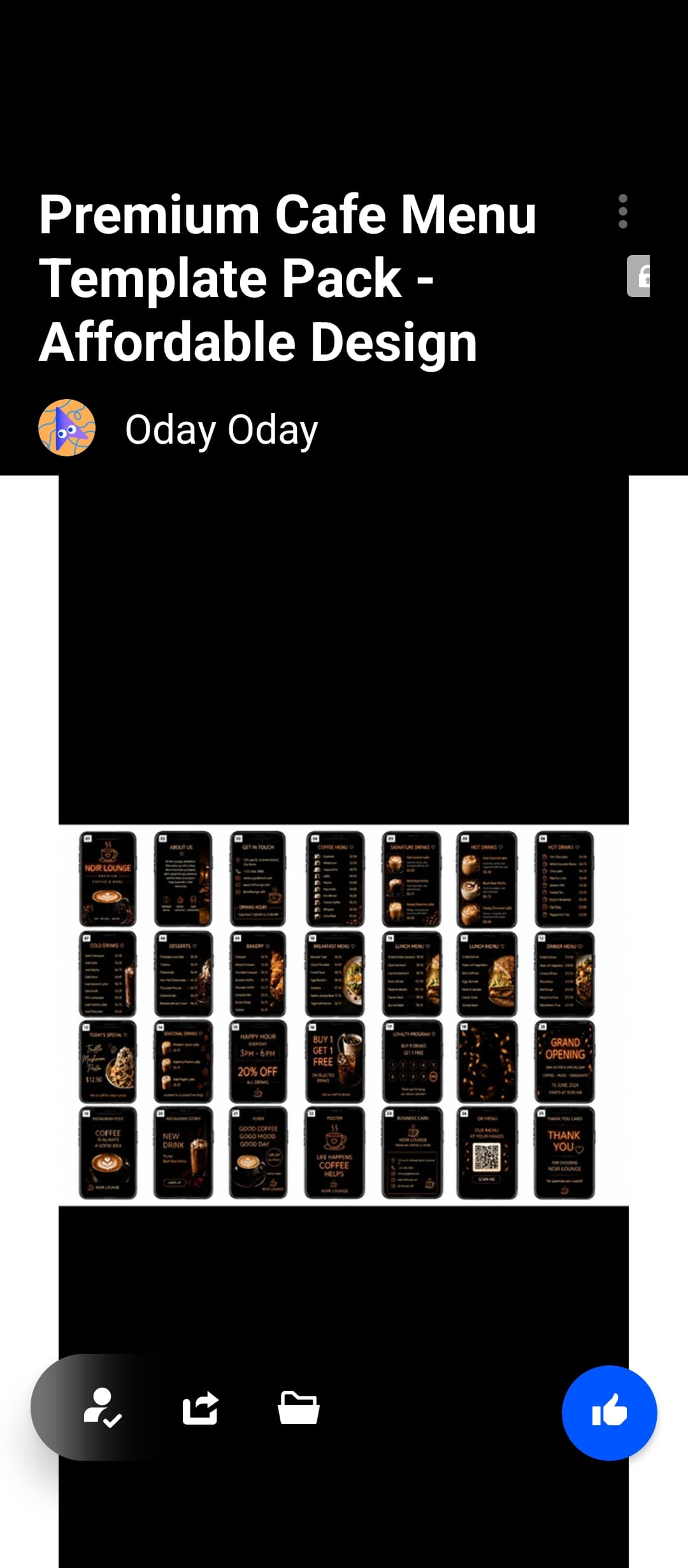 Premium Luxury Cafe & Coffee Shop Menu Template | Canva Editabl2