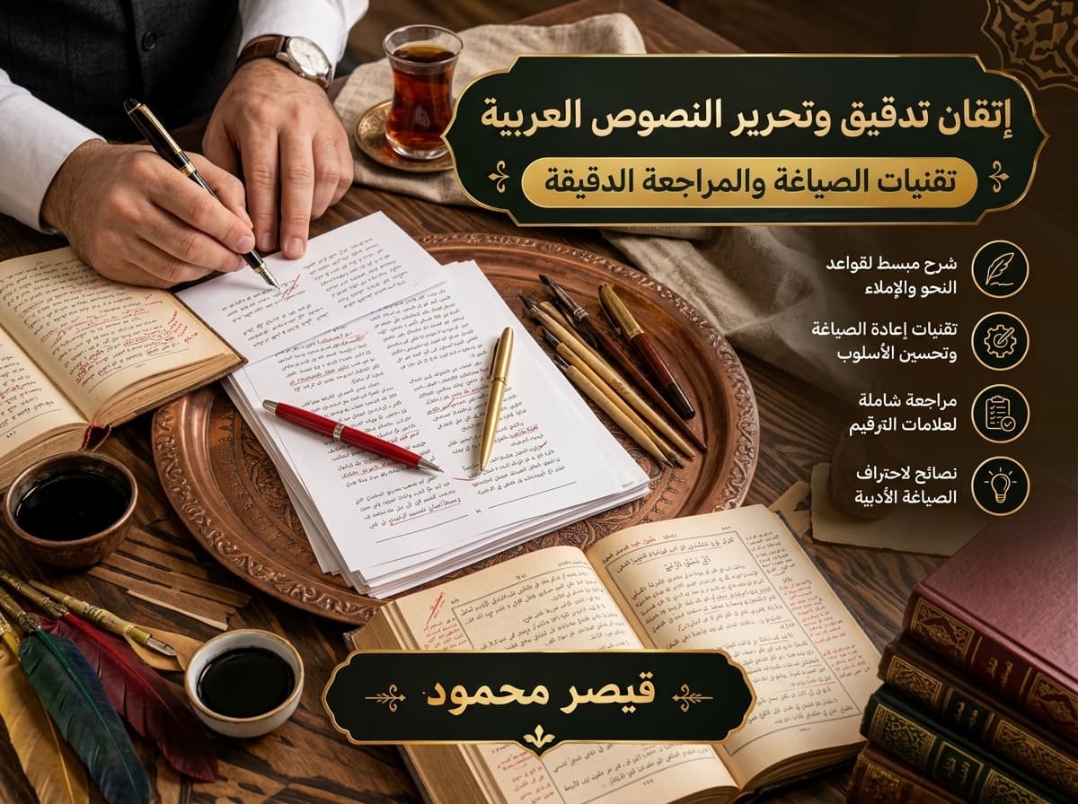 تدقيق لغوي وتحرير احترافي للنصوص العربية