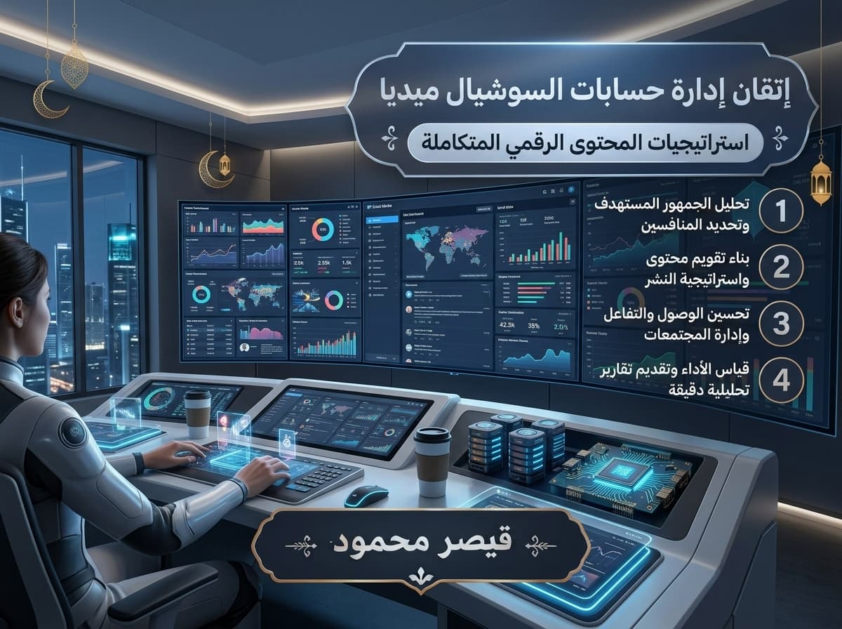 إدارة حسابات السوشيال ميديا واستراتيجية المحتوى