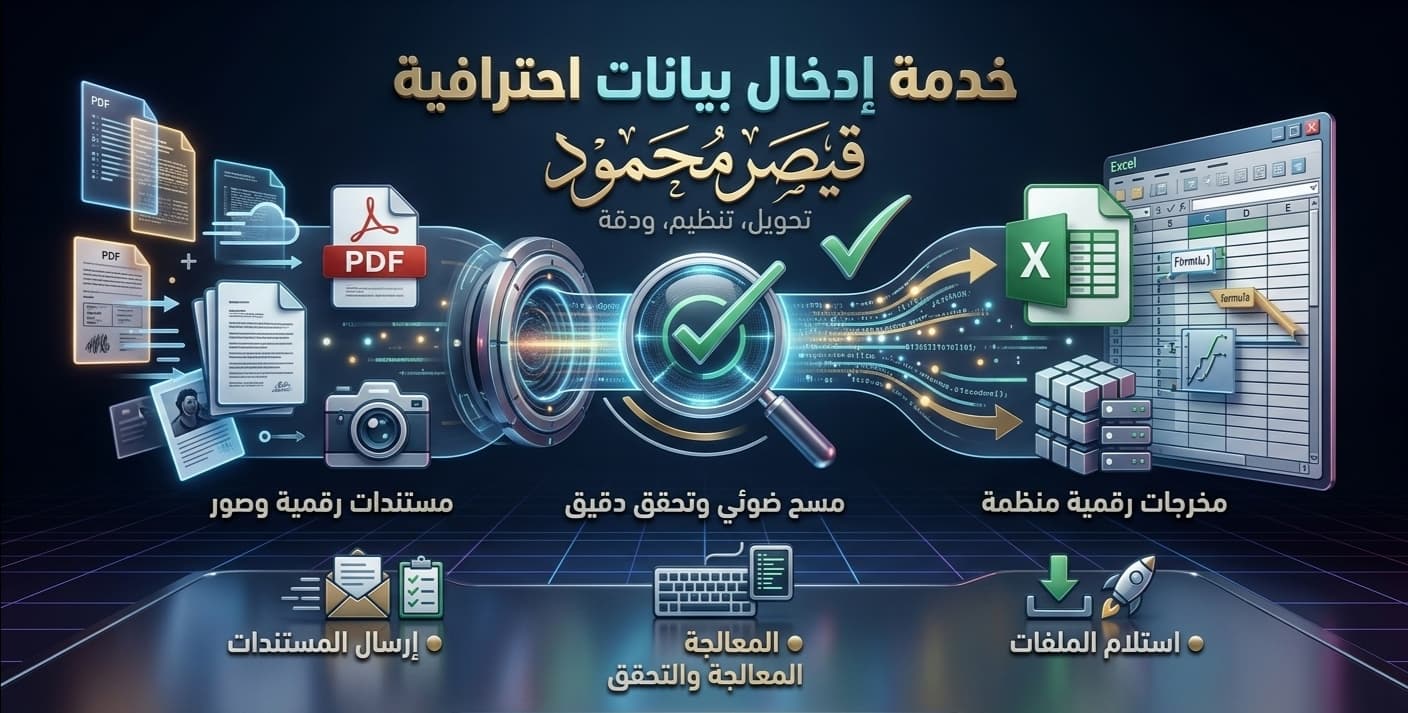 خدمة إدخال البيانات والمعالجة الرقمية