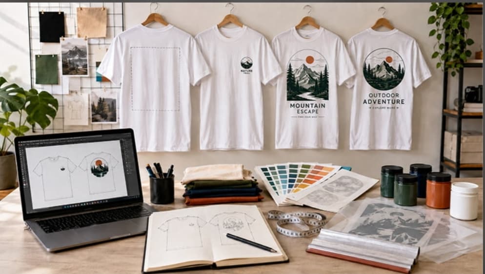👕🔥 خلّي فكرتك تلبس بشكل احترافي! بصمملك تصميم ملابس عصري ومميز يناسب ذوقك وبراندك، من التيشيرتات والهوديز للملابس الري