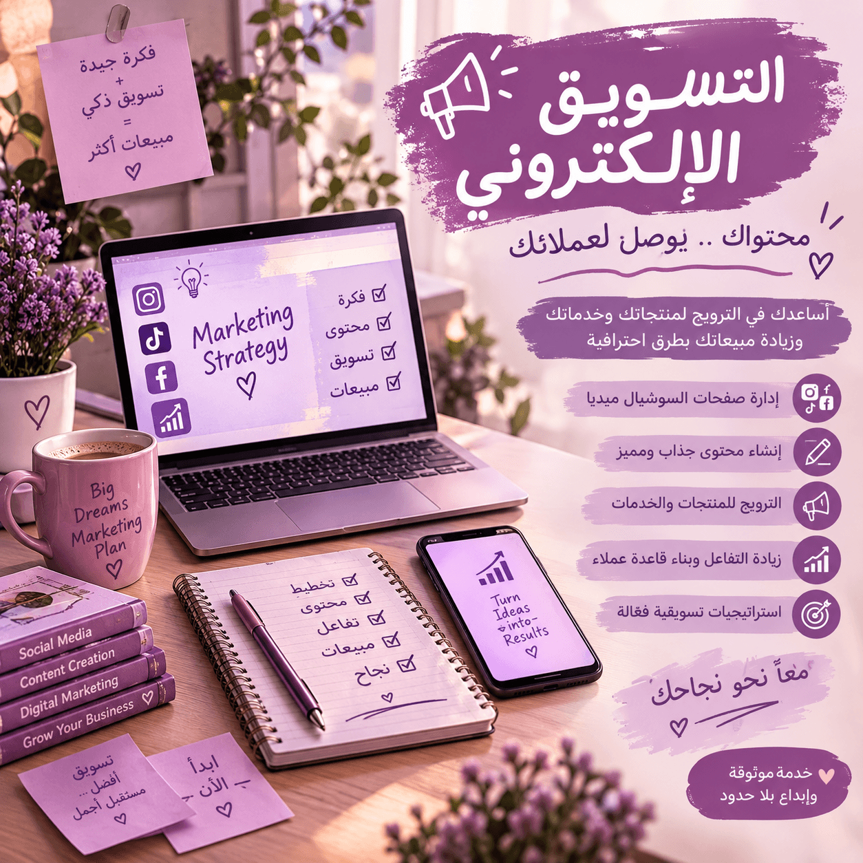 «سأقوم بالتسويق والترويج لمنتجاتك وجذب العملاء»