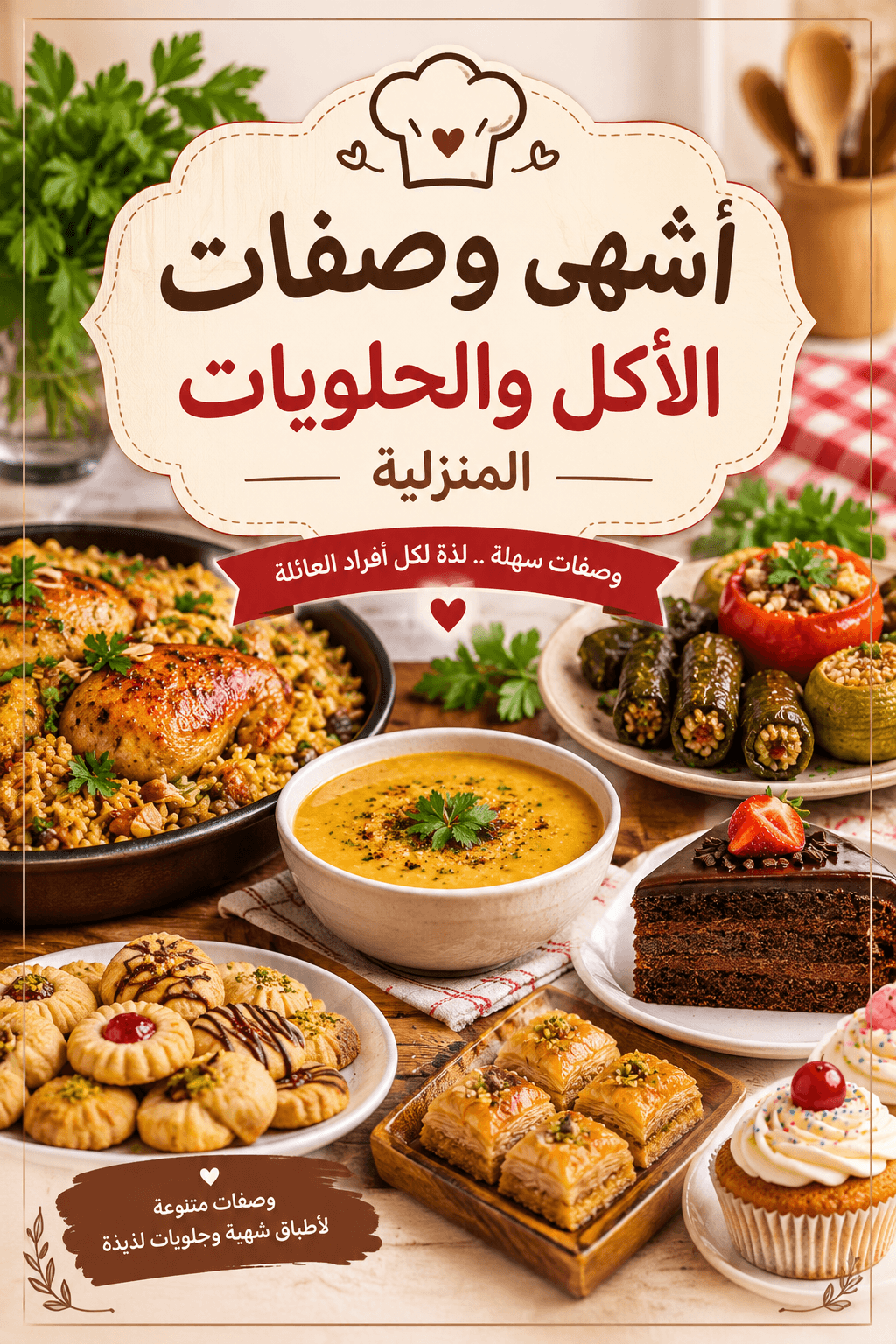 أشهى وصفات الأكل والحلويات المنزلية