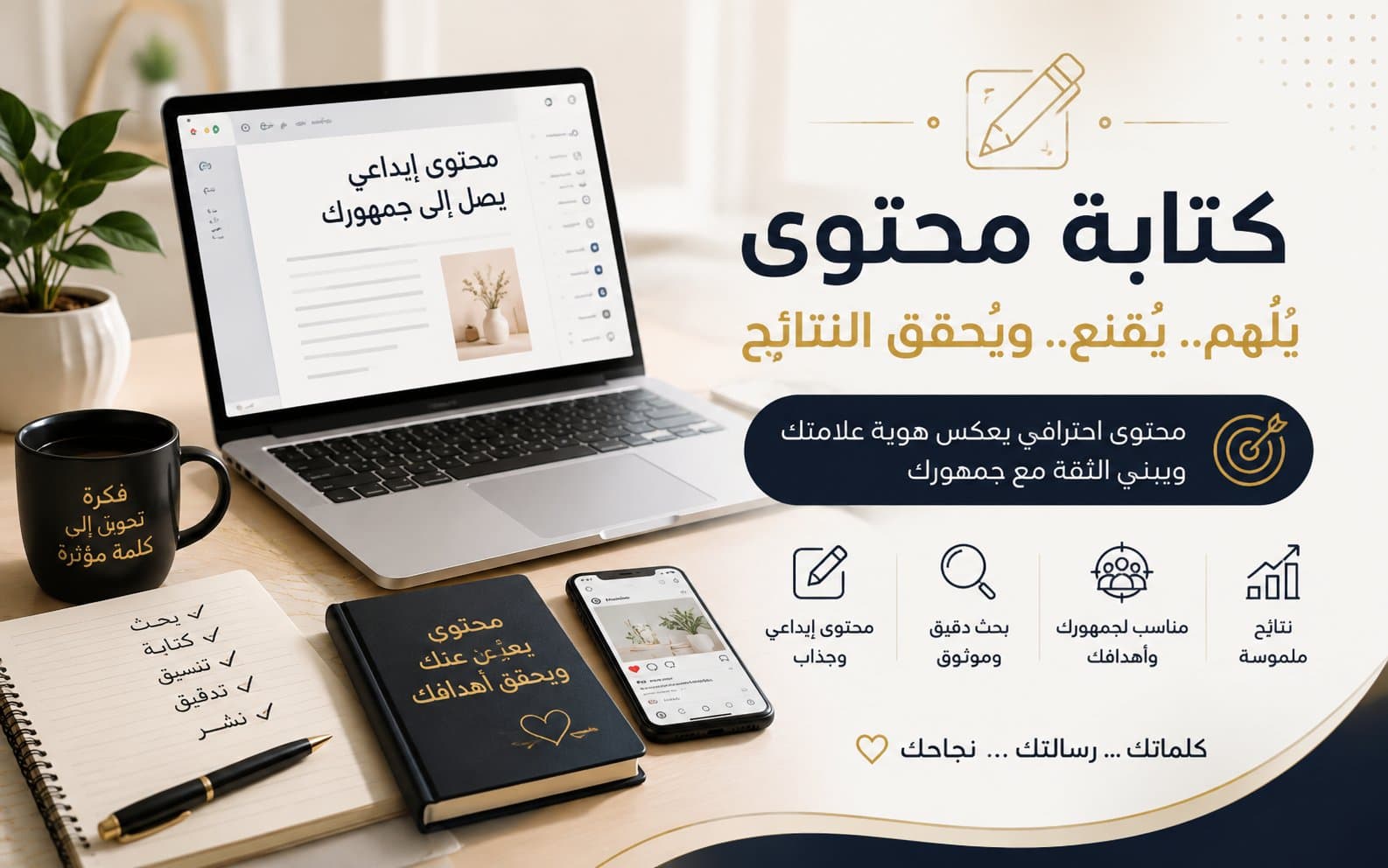 أكتب لك محتوى احترافي وجذاب لمنصات التواصل الاجتماعي