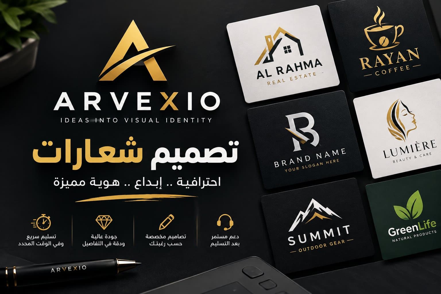 تصميم شعار احترافي وعصري حسب طلبك