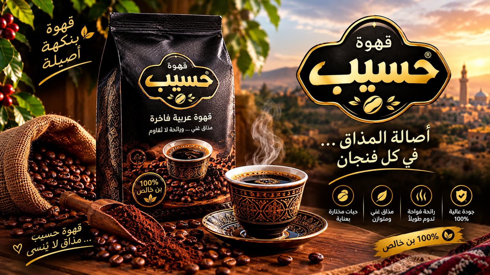 قهوة حسيب اسالة المذاق في كل فنجان