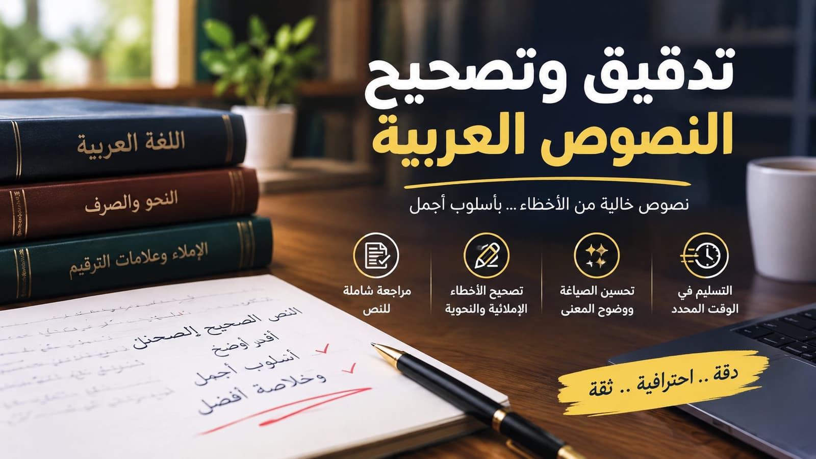 تدقيق وتصحيح النصوص العربية