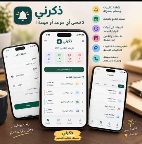 خدمة التذكير بالمواعيد والتنبيهات الذكية
