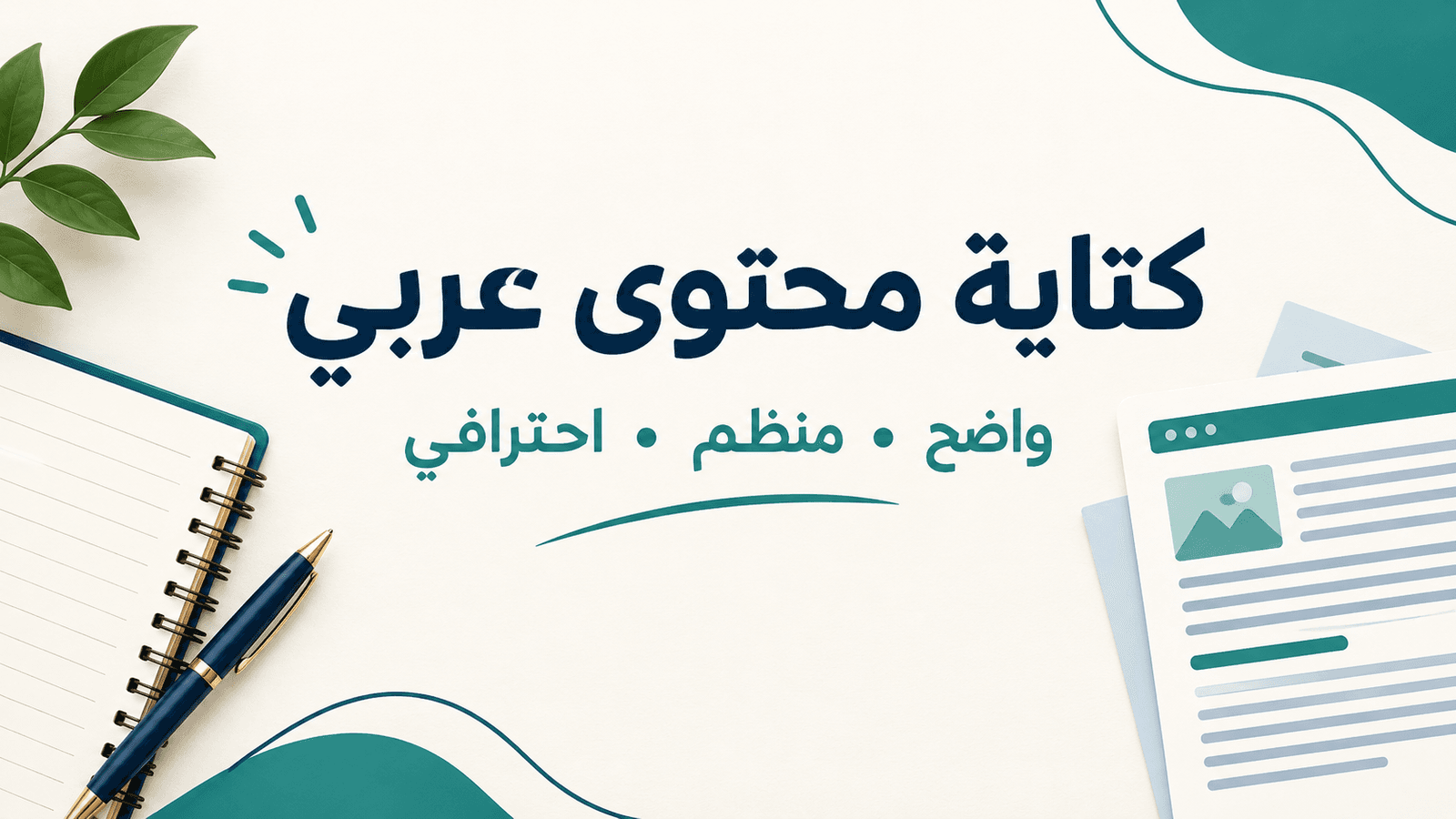 كتابة محتوى عربي واضح ومنظم للمواقع والمنشورات