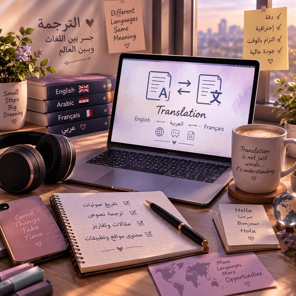سأترجم النصوص من العربيه الى الانكليزية وبالعكس