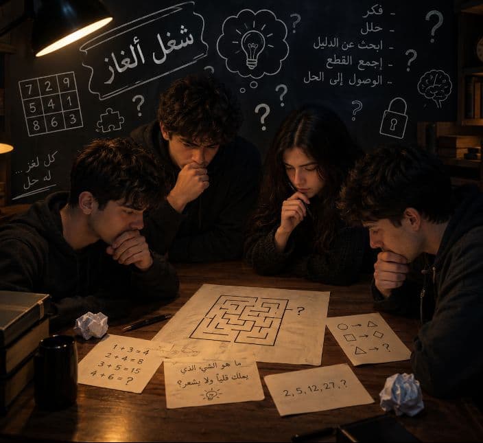 كتاب حل الغاز وحزازير