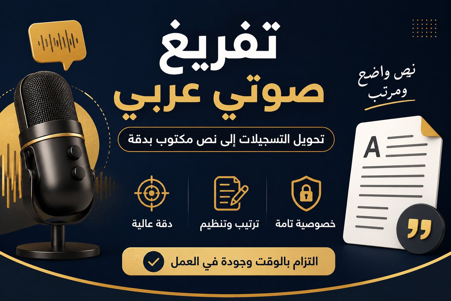 سأحوّل تسجيلك الصوتي إلى نص عربي واضح ومرتب وجاهز للاستخدام