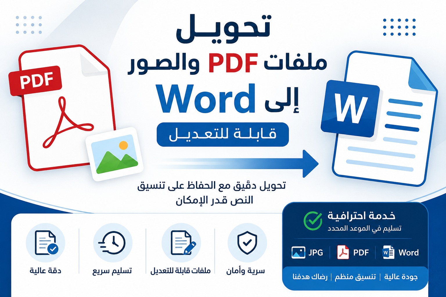 سأحوّل ملفات PDF والصور إلى Word قابل للتعديل