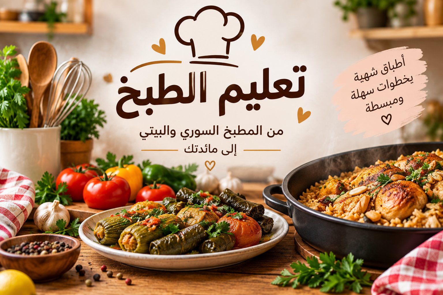 تعليم الطبخ المنزلي بطريقة سهلة واحترافية