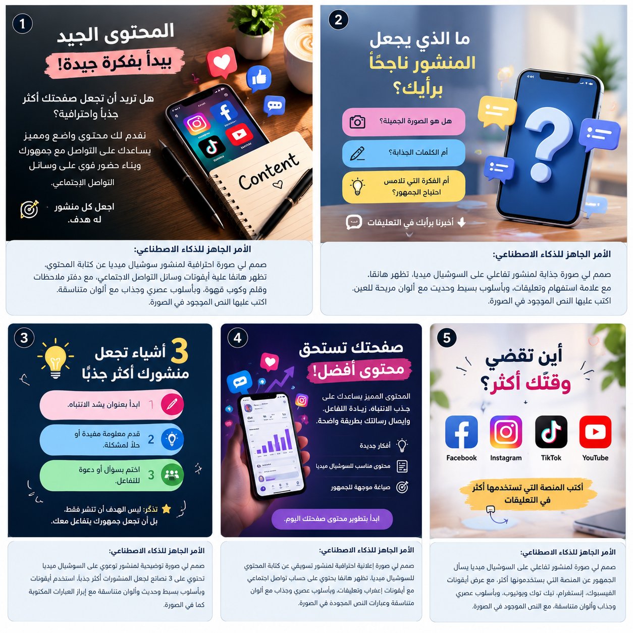 كتابه محتويات لجميع التطبيق وافكار جديده