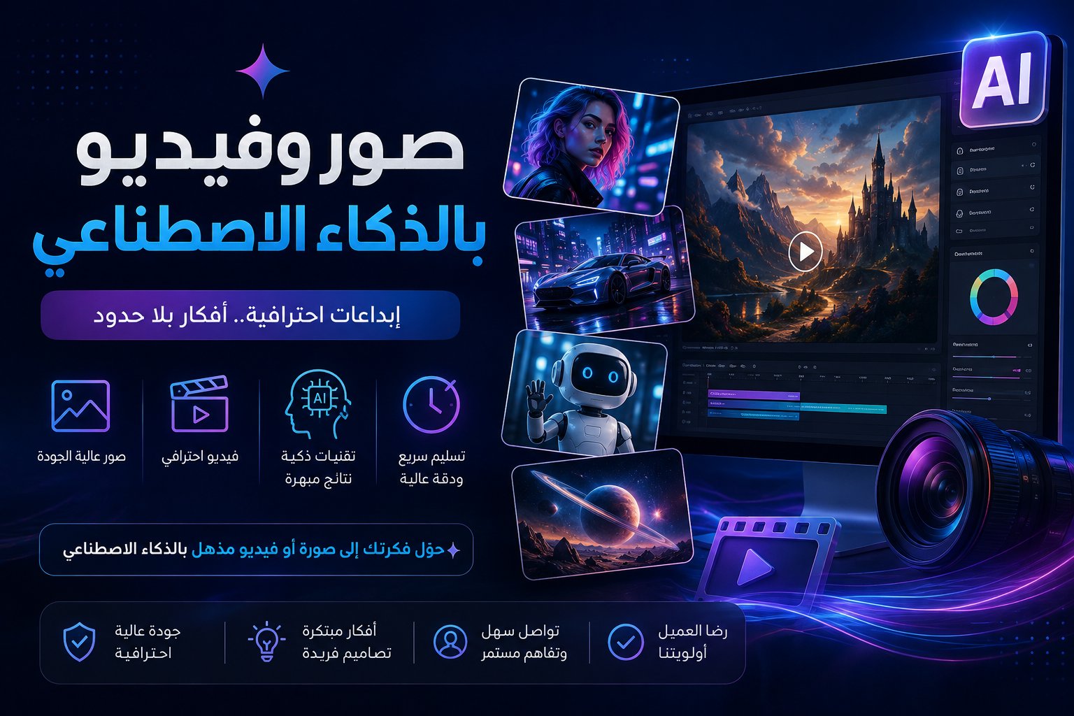 سأحوّل فكرتك إلى صور وفيديوهات بالذكاء الاصطناعي