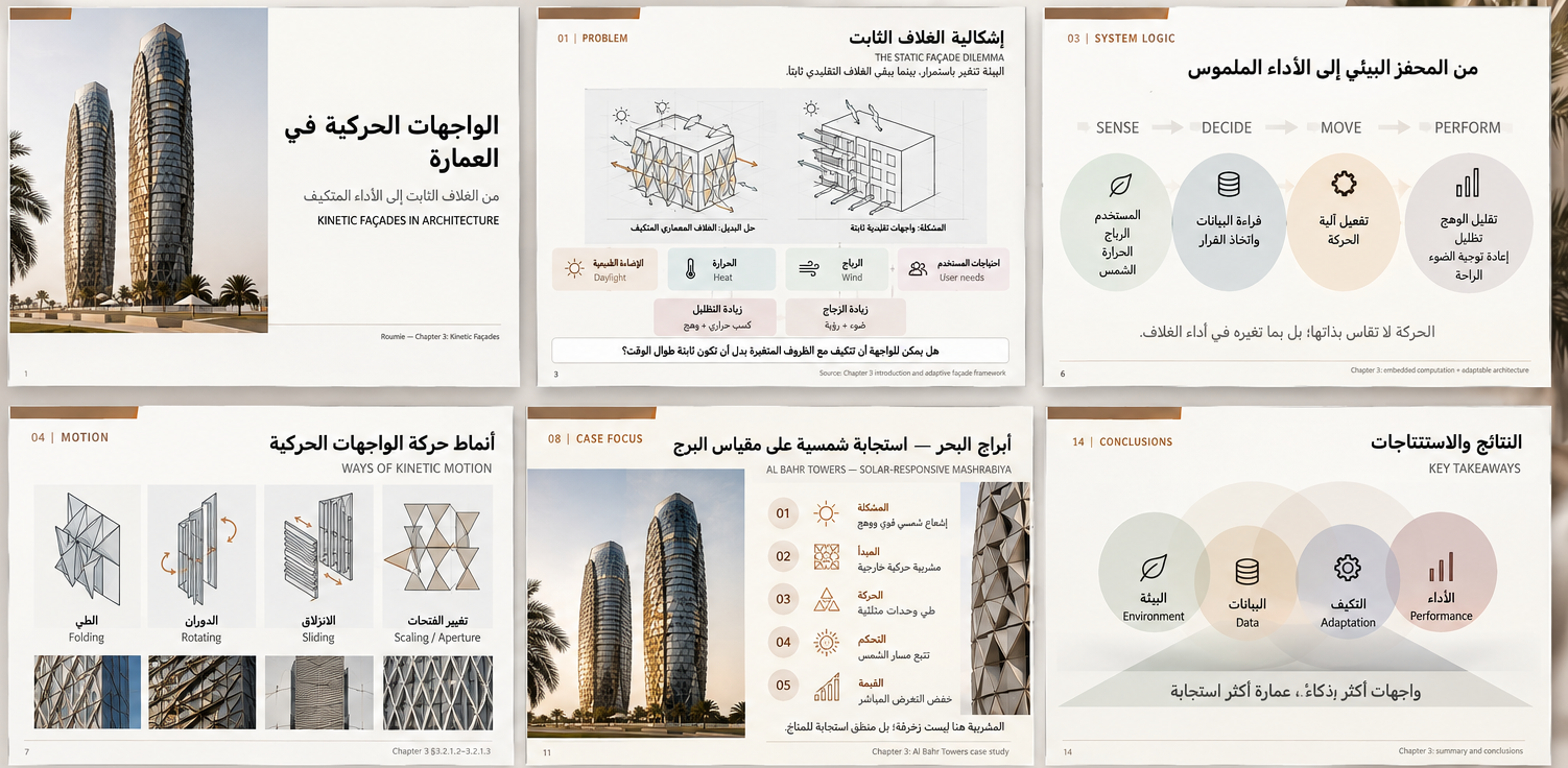 تصميم وإعادة تصميم عروض PowerPoint احترافية وجذابة
