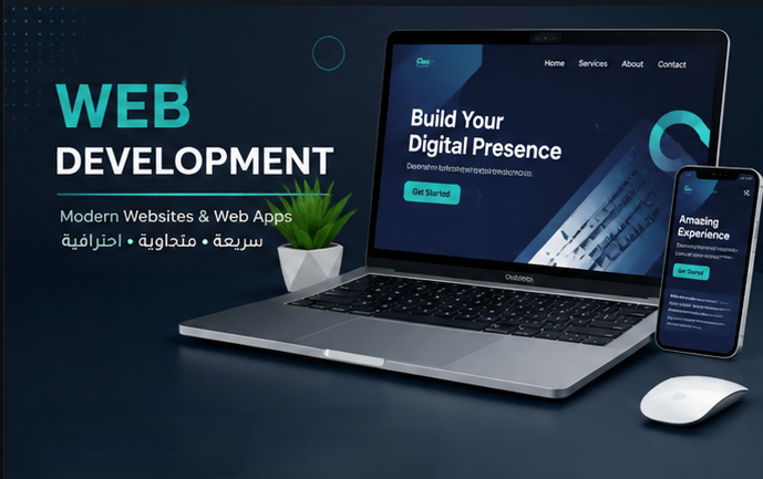 سأطور لك موقع ويب احترافي سريع ومتجاوب مع جميع الأجهزة