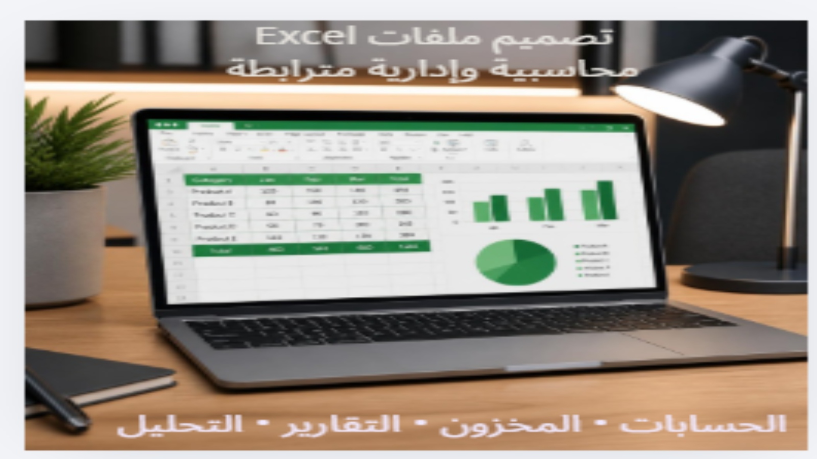 تصميم ملفات Excel محاسبية وإدارية مترابطة
