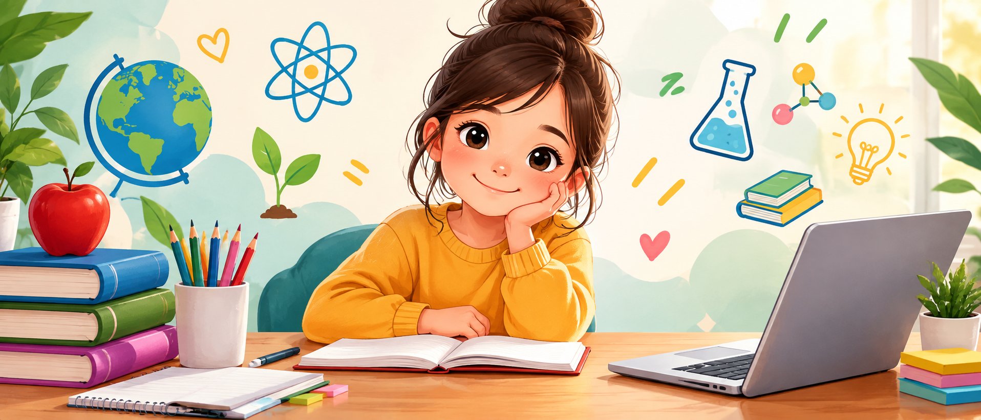 سأساعد طفلك على فهم العلوم وحل واجباته باللغة العربية