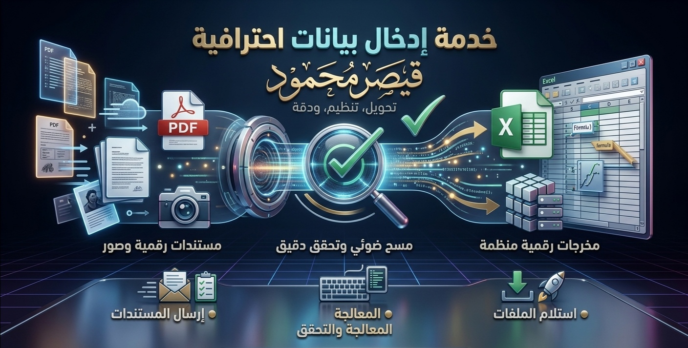 خدمة إدخال البيانات والمعالجة الرقمية