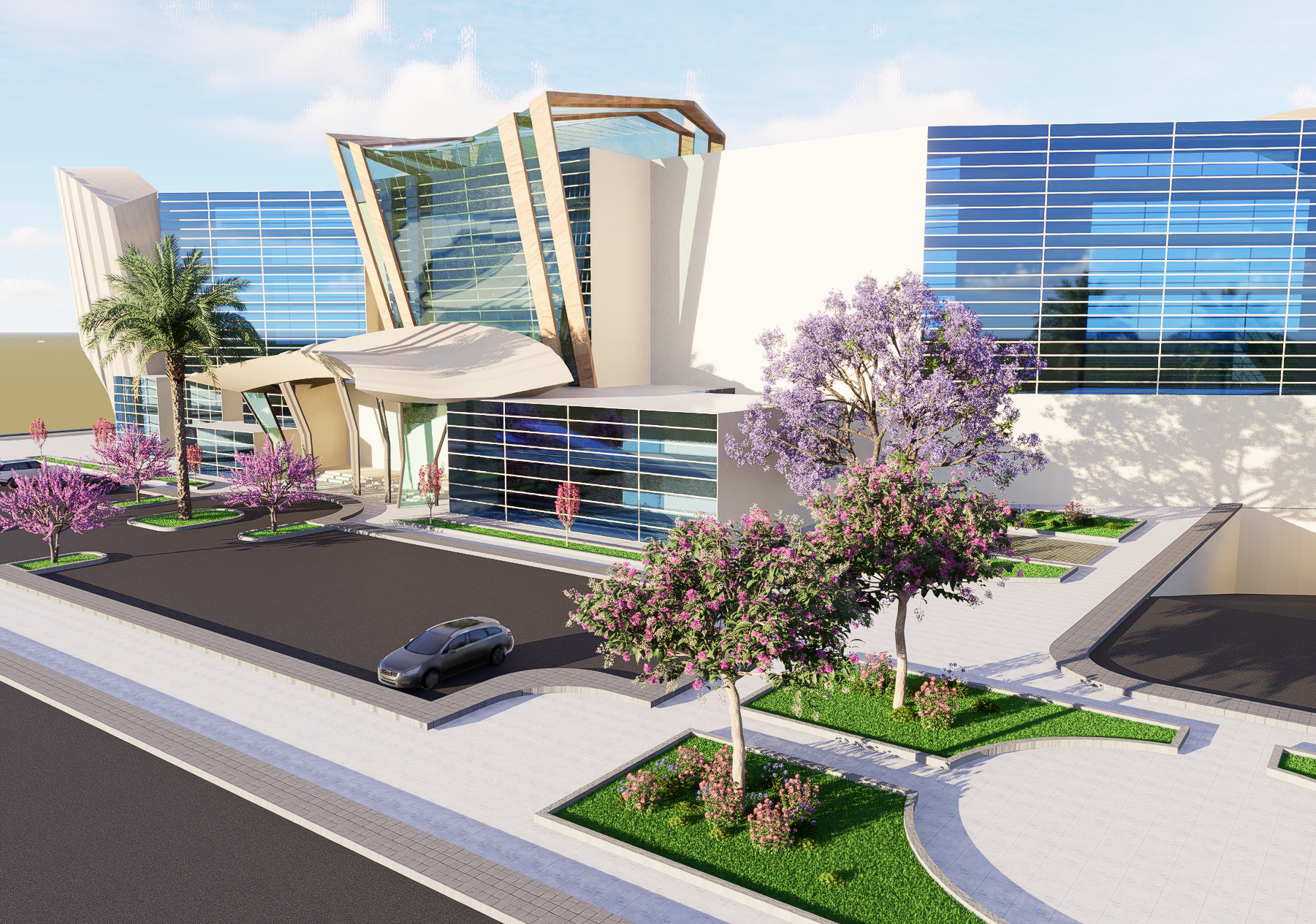 تصميم ثري دي معماري واظهاره بواسطة D5 Render