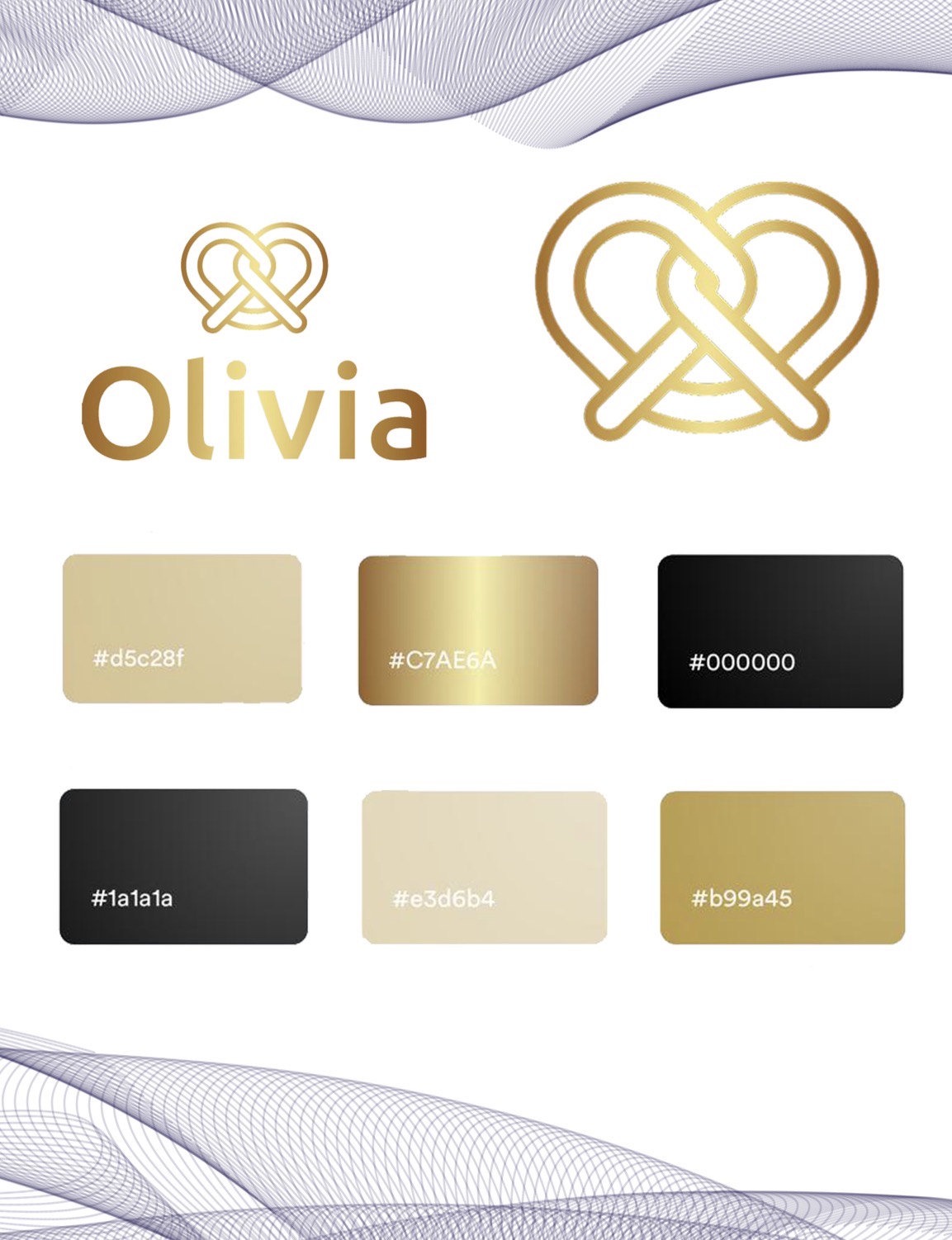 1️⃣ تصميم شعار متجر الحلويات Olivia