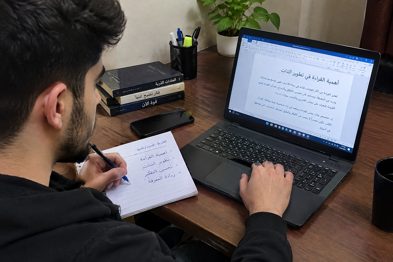 كتابة المقالات والمحتوى باللغة العربية