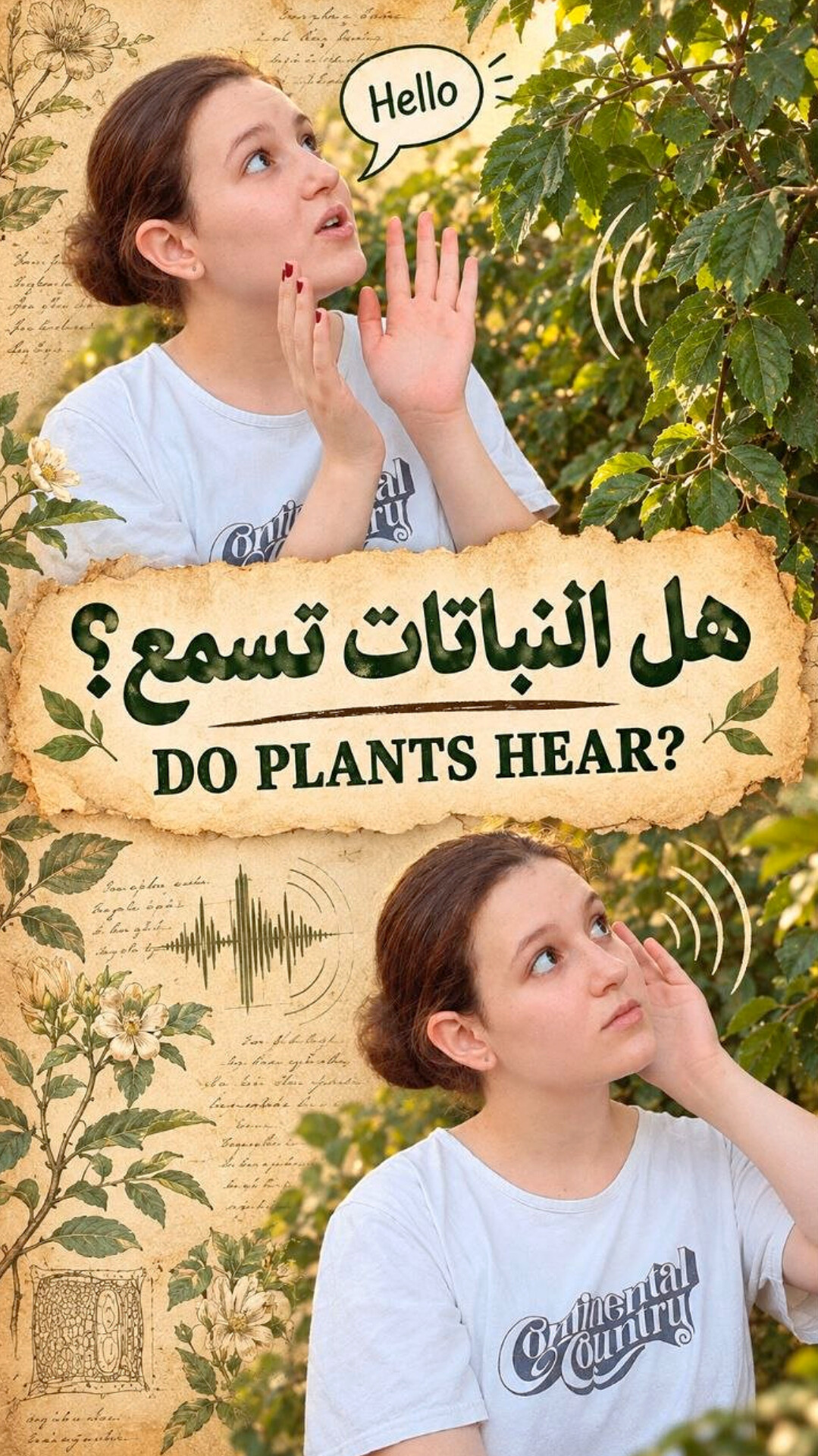تقديم حلقة علمية بعنوان «هل النباتات تسمع؟»